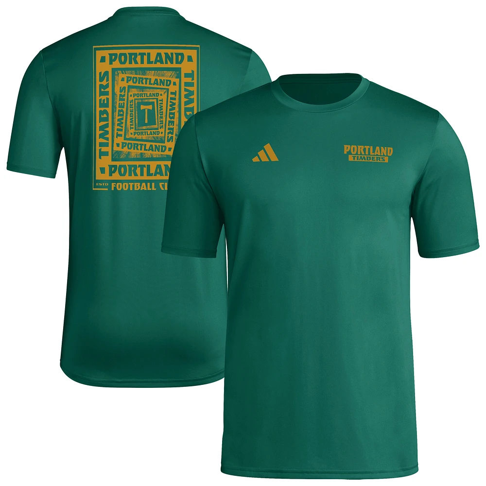 Men's adidas Green Portland Timbers Local Wrap T-Shirt