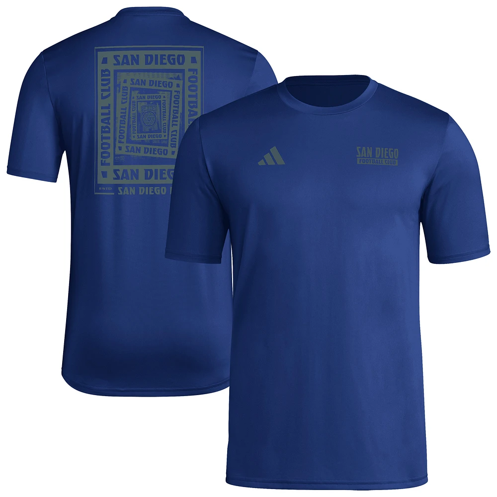 Men's adidas Navy San Diego FC Local Wrap T-Shirt