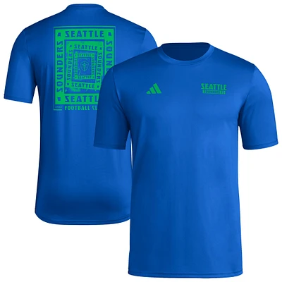 Men's adidas Blue Seattle Sounders FC Local Wrap T-Shirt