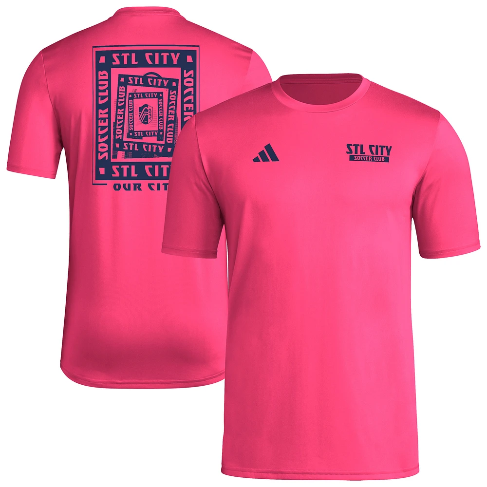 Men's adidas Red St. Louis City SC Local Wrap T-Shirt