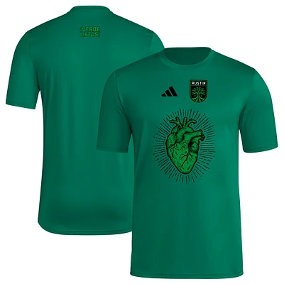 Men's adidas Green Austin FC 2025 Jersey Hook AEROREADY T-Shirt