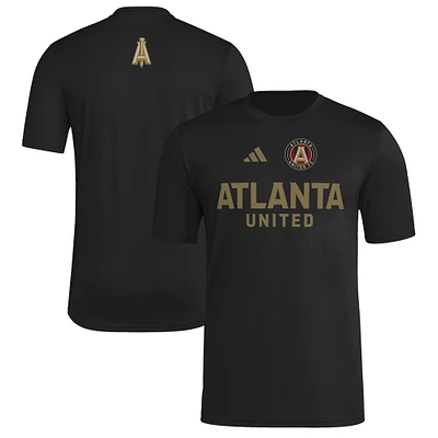 Men's adidas Black Atlanta United FC 2025 Jersey Hook AEROREADY T-Shirt