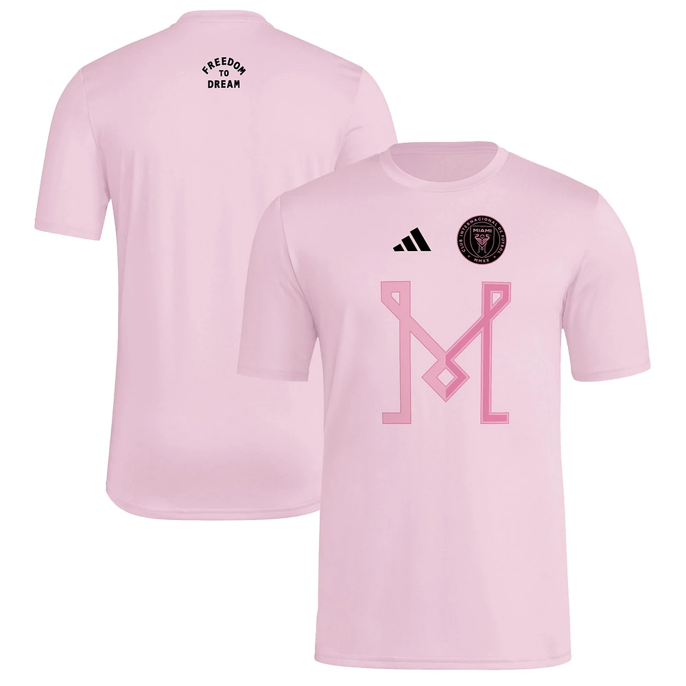 Men's adidas Pink Inter Miami CF 2025 Jersey Hook AEROREADY T-Shirt
