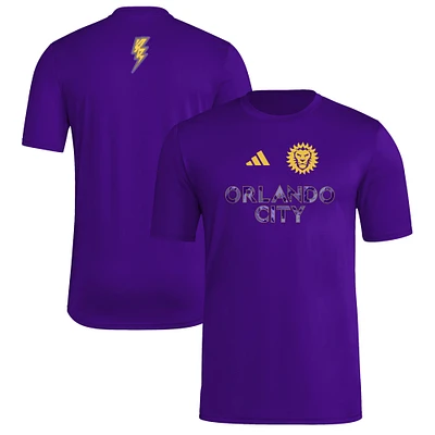 Men's adidas Purple Orlando City SC 2025 Jersey Hook AEROREADY T-Shirt