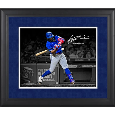 Vladimir Guerrero Jr. Toronto Blue Jays Facsimile Signature Framed 11" x 14" Spotlight Photograph