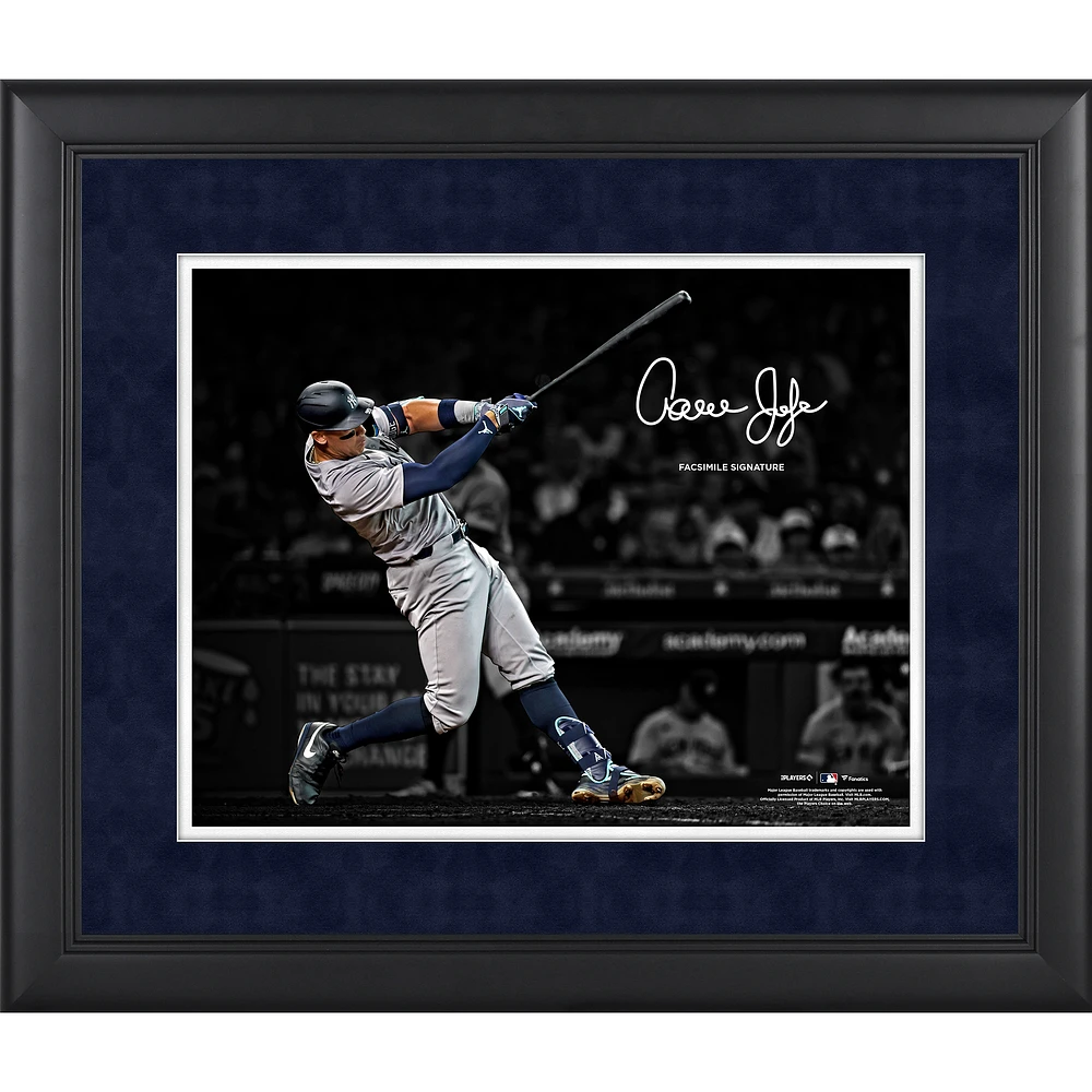 Aaron Judge New York Yankees Facsimile Signature Framed 11" x 14" Spotlight Photograph