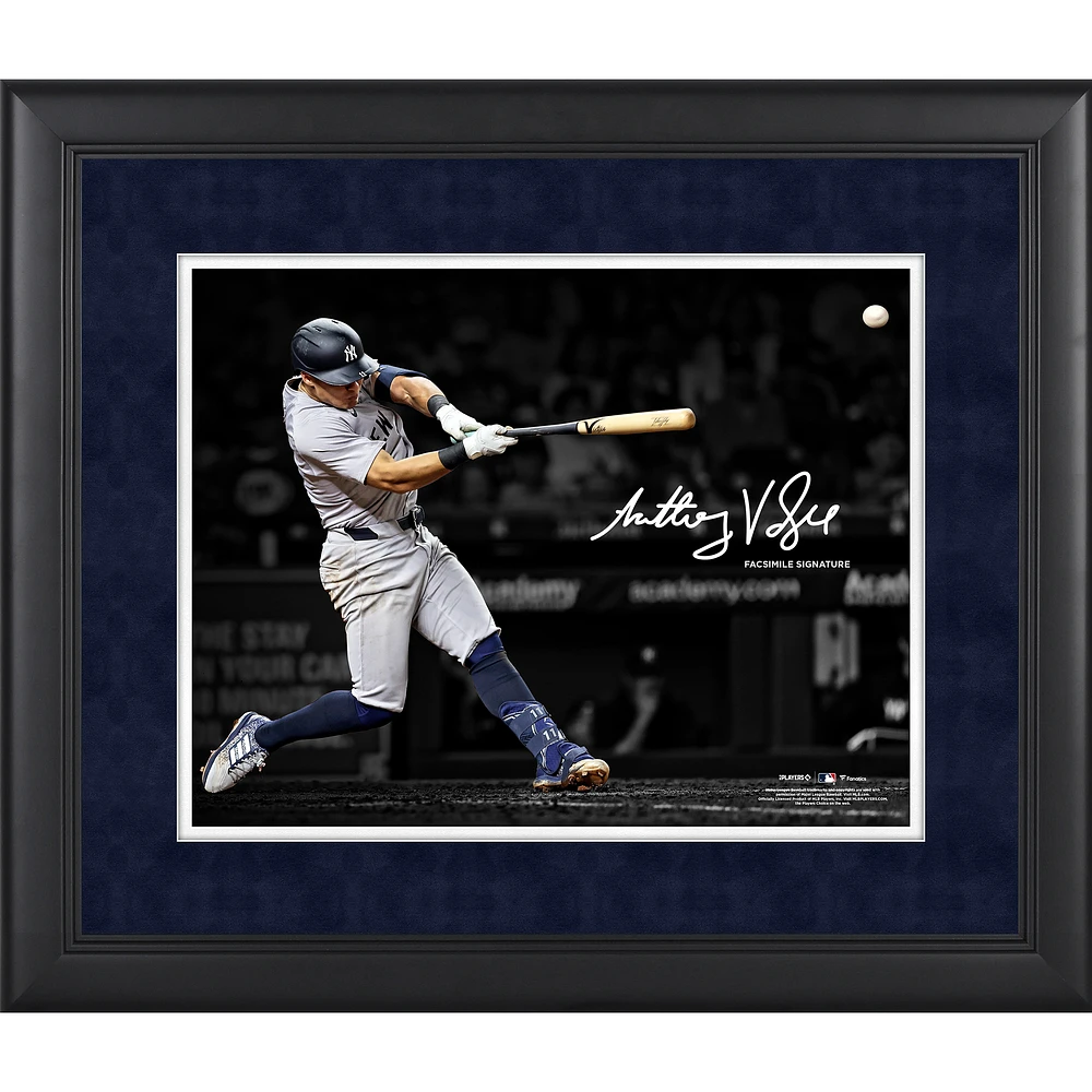 Anthony Volpe New York Yankees Facsimile Signature Framed 11" x 14" Spotlight Photograph