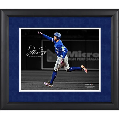 George Springer Toronto Blue Jays Facsimile Signature Framed 11" x 14" Spotlight Photograph
