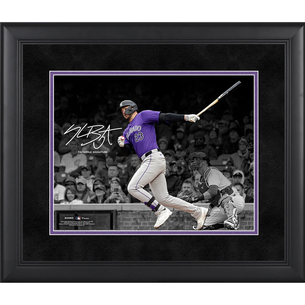 Kris Bryant Colorado Rockies Facsimile Signature Framed 11" x 14" Spotlight Photograph
