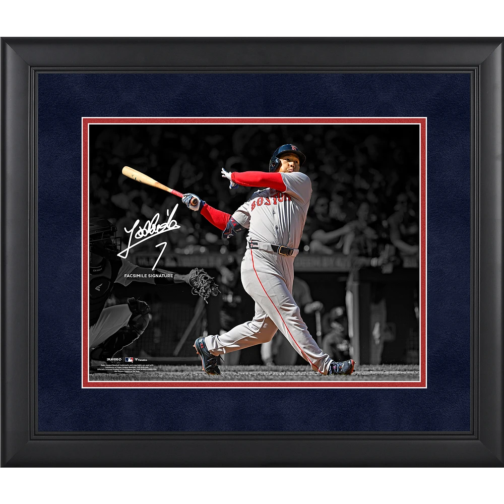 Masataka Yoshida Boston Red Sox Facsimile Signature Framed 11" x 14" Spotlight Photograph