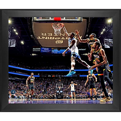 Anthony Edwards Minnesota Timberwolves Framed 20" x 24" 2024 Western Conference Playoffs First Round Game 4 vs. Phoenix Suns Dunk Photograph
