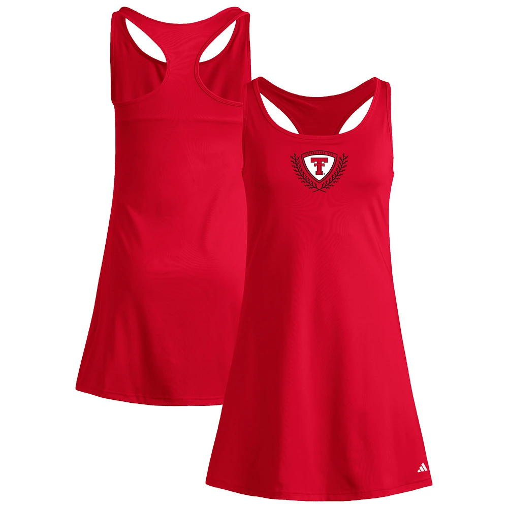 Women's adidas Red Texas Tech Raiders Spring Fling Active Racerback Skort Dress