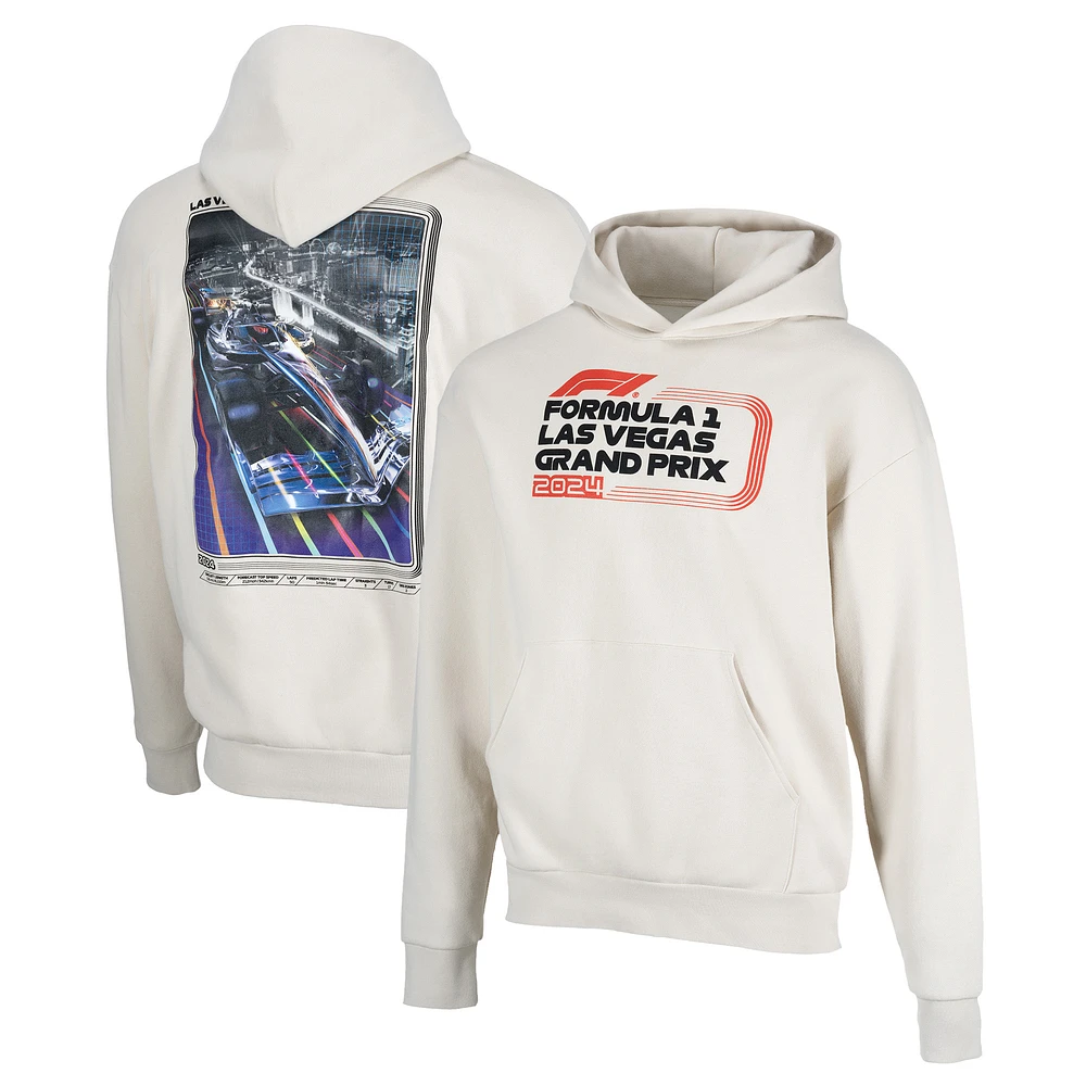 Unisex Cream 2024 Las Vegas Grand Prix Classic Pullover Hoodie