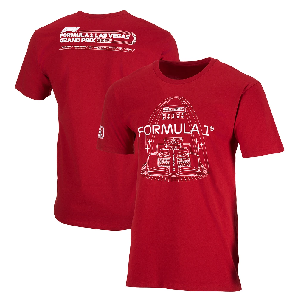 Unisex Red 2024 Las Vegas Grand Prix Race Ready T-Shirt