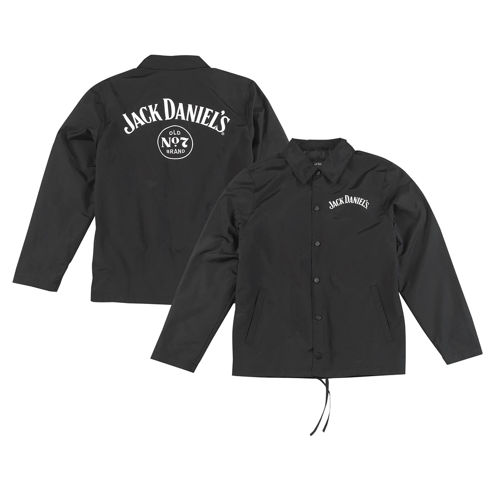 Men's American Needle Black Jack Daniels Coaches Full-Snap Jacket