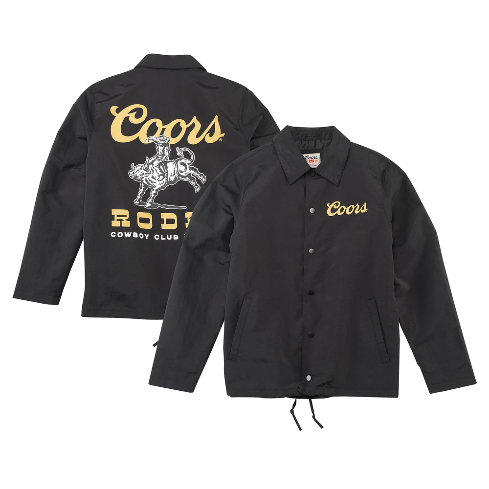 Men's American Needle Black Coors Coaches Full-Snap Jacket