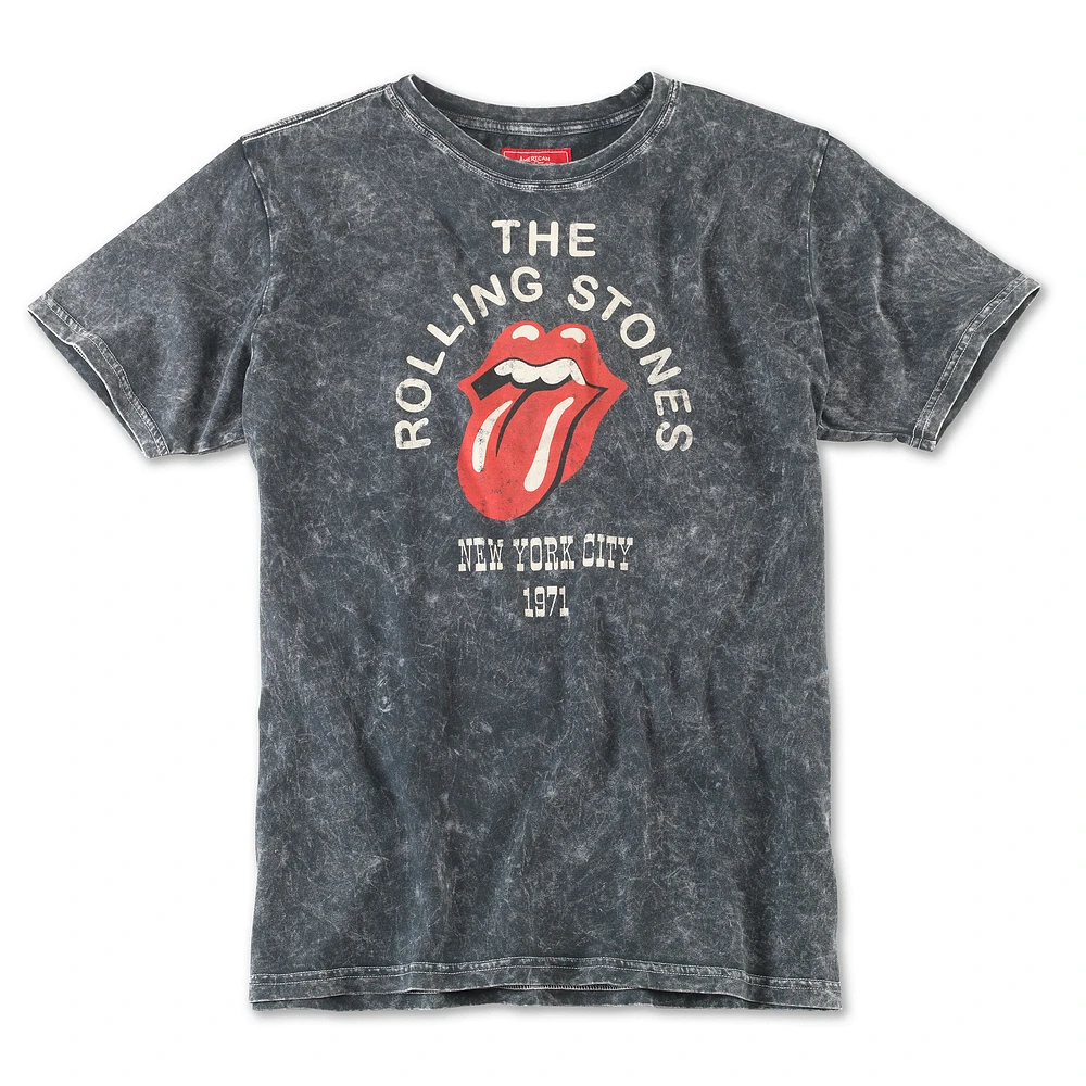 Men's American Needle Black Rolling Stones Mineral T-Shirt