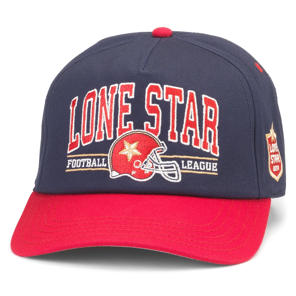 Men's American Needle Navy Lone Star Roscoe Lone Star Football Adjustable Hat