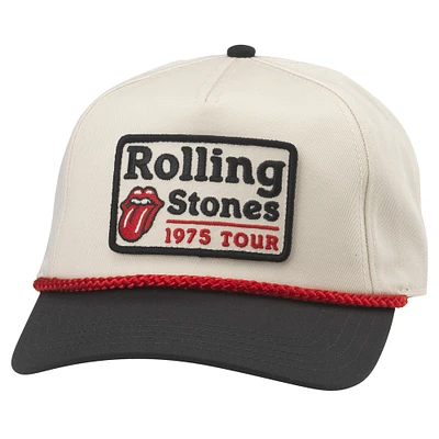 Men's American Needle Cream Rolling Stones Roscoe 1975 Tour Adjustable Hat