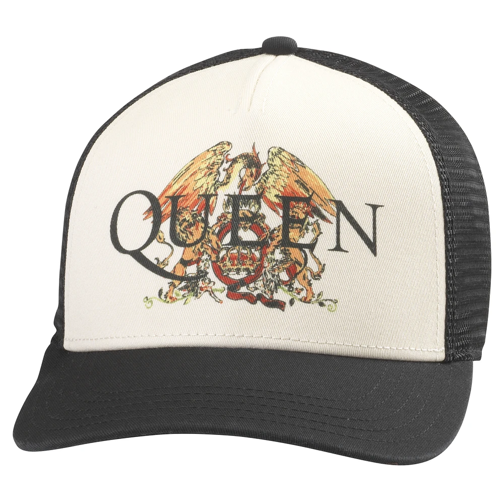 Men's American Needle Cream/Black Queen Sinclair Adjustable Hat