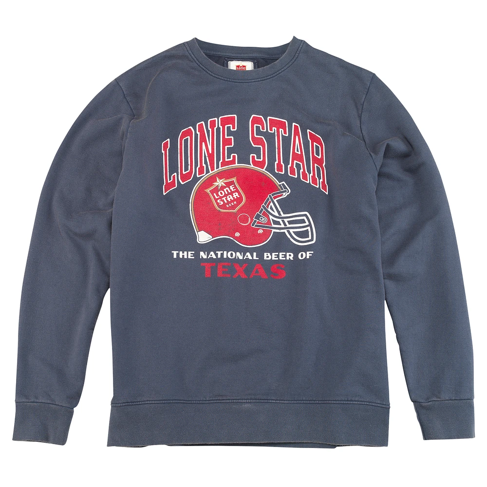 Men's American Needle Navy Lone Star Sunday Fleece Pullover Sweatshirt