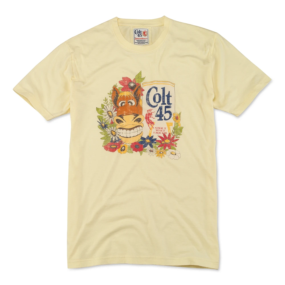 Men's American Needle Yellow Colt 45 Vin Fade T-Shirt