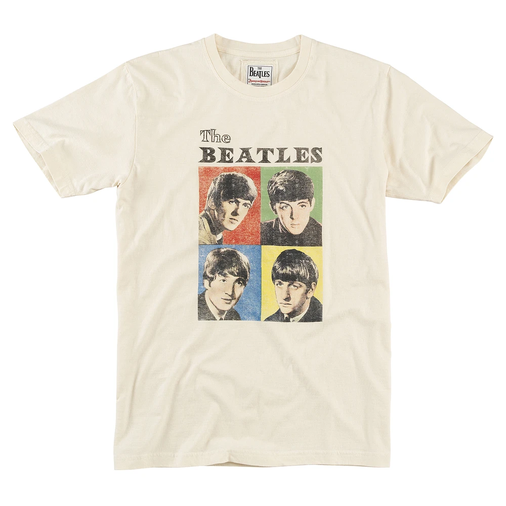 Men's American Needle Cream The Beatles Vin Fade T-Shirt