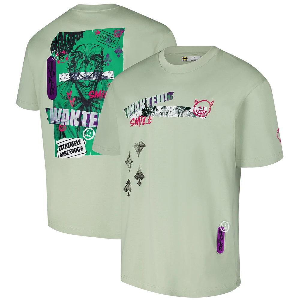 Men's Freeze Max Green Batman Comics Wanted Loose Fit T-Shirt