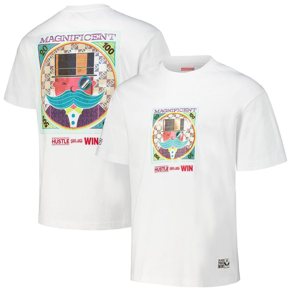 Men's Freeze Max White Monopoly Magnificent Loose Fit T-Shirt