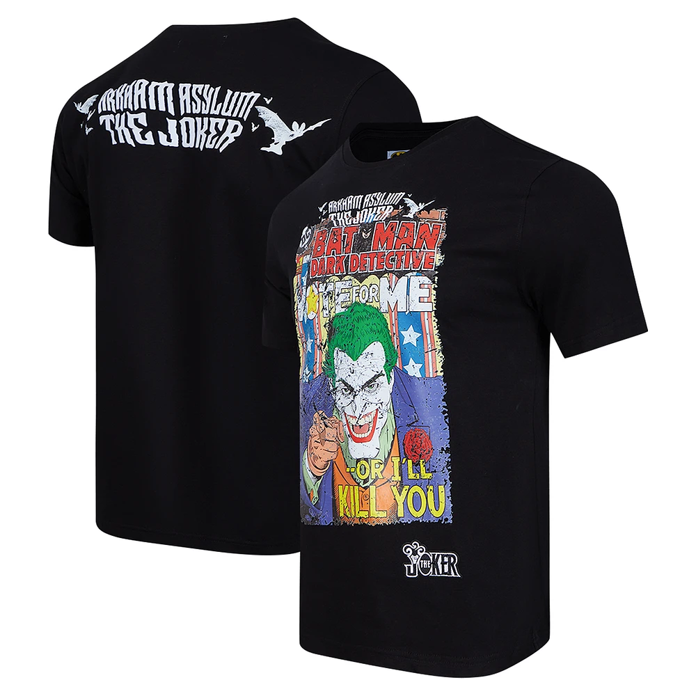 Men's Freeze Max The Joker Black Batman Comics Vote For Me T-Shirt