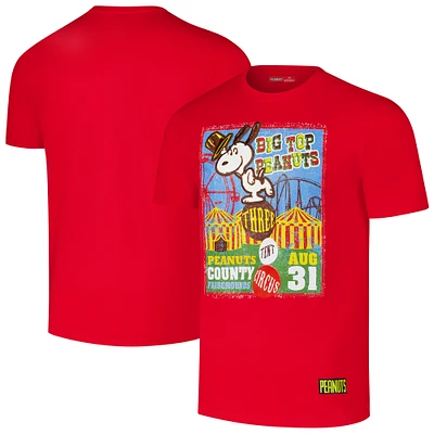 Men's Freeze Max Red Peanuts Circus T-Shirt