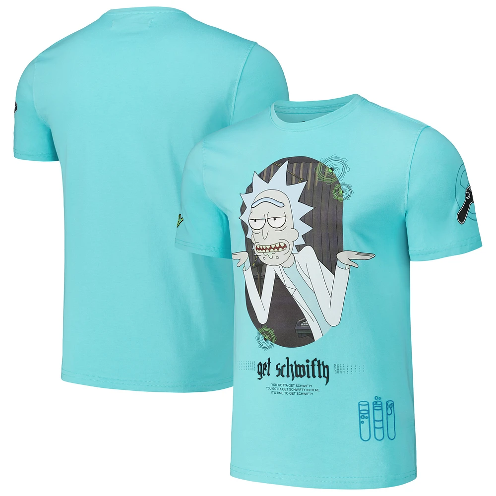Men's Freeze Max Mint Rick And Morty Get Shwifty Regular Fit T-Shirt