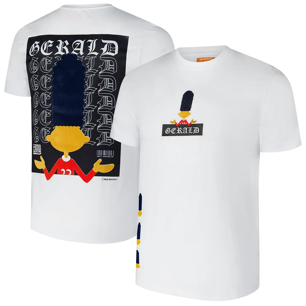 Men's Freeze Max White Hey Arnold! Gerald Olde English T-Shirt