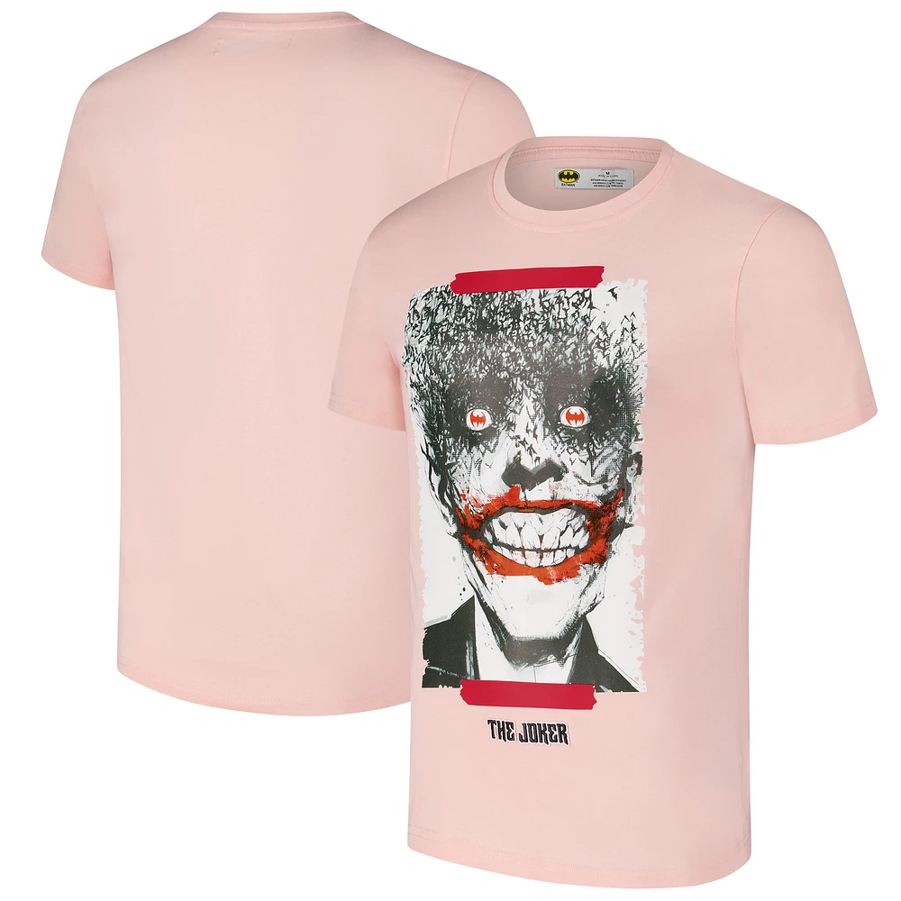 Men's Freeze Max Light Pink Batman Comics Crazy Joker Comic T-Shirt