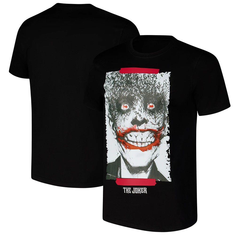Men's Freeze Max Black Batman Comics Crazy Joker Comic T-Shirt