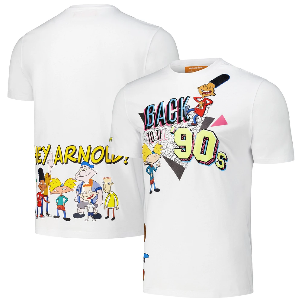 Men's Freeze Max White Hey Arnold! Back To The '90s Regular Fit T-Shirt