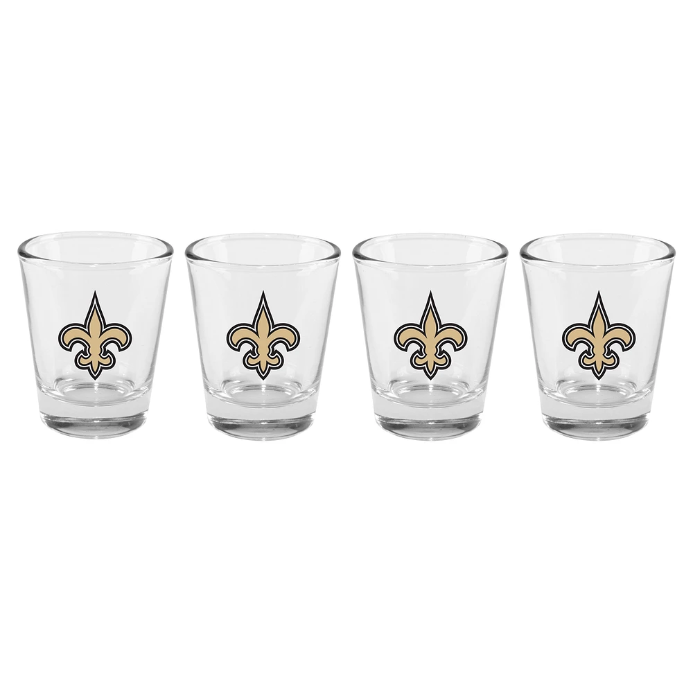The Memory Company New Orleans Saints 4-Pack 2oz. Shot Glass Set