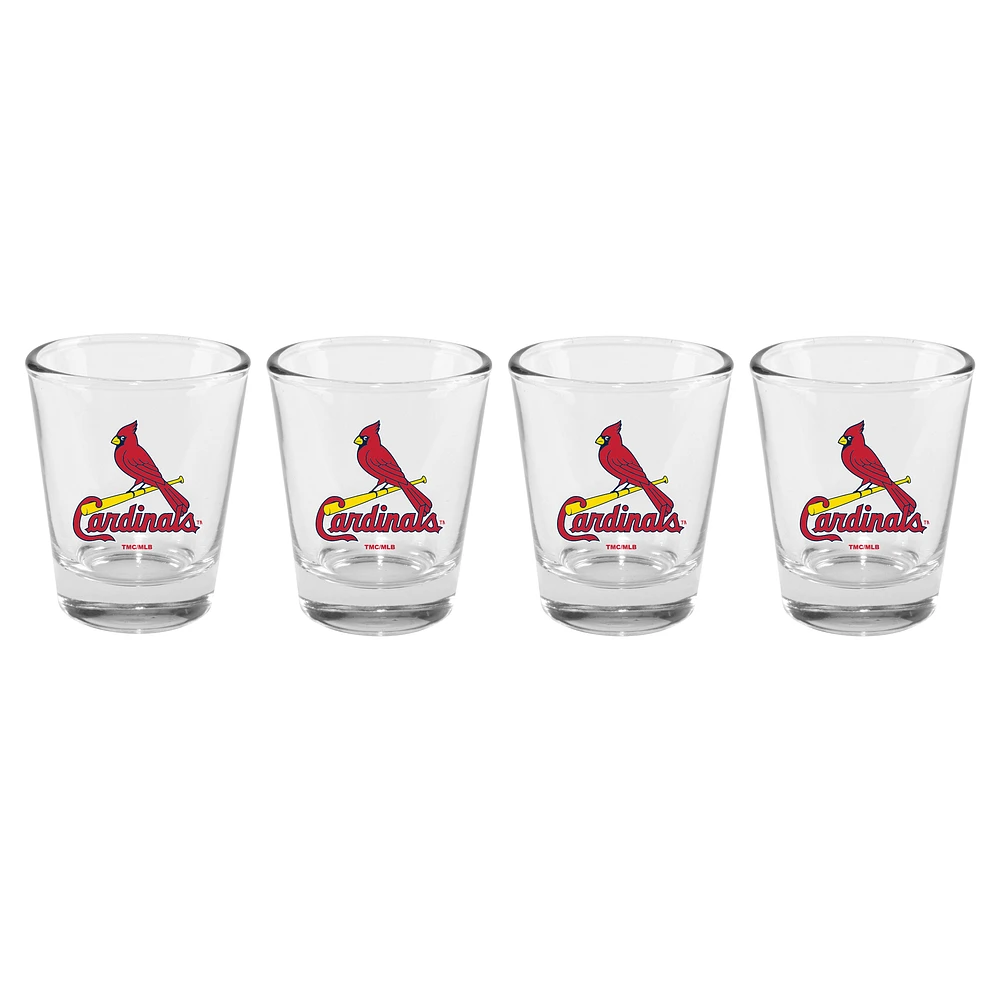 The Memory Company St. Louis Cardinals 4-Pack 2oz. Shot Glass Set