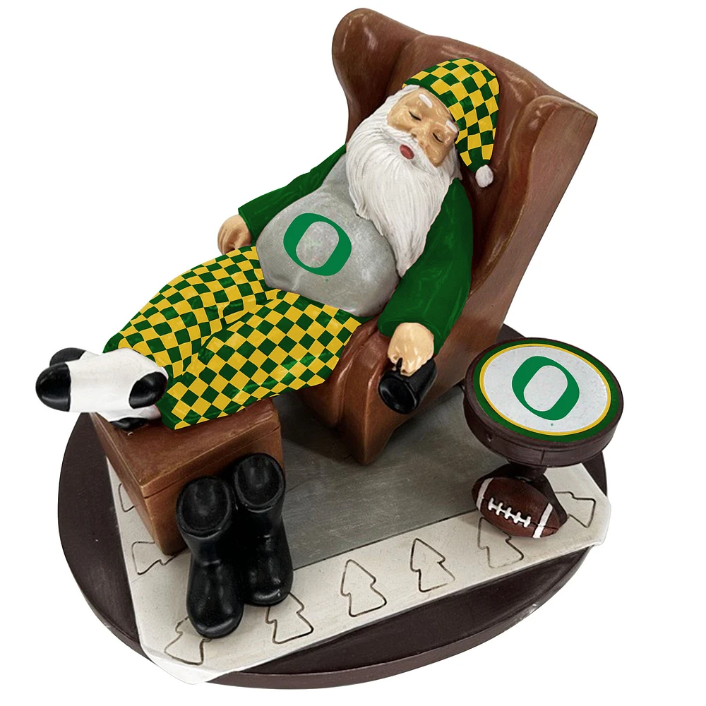 The Memory Company Oregon Ducks Resting Santa Figurine