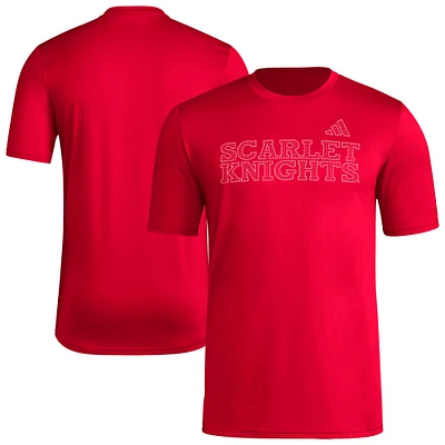Men's adidas Scarlet Rutgers Knights Locker Local Impression AEROREADY T-Shirt