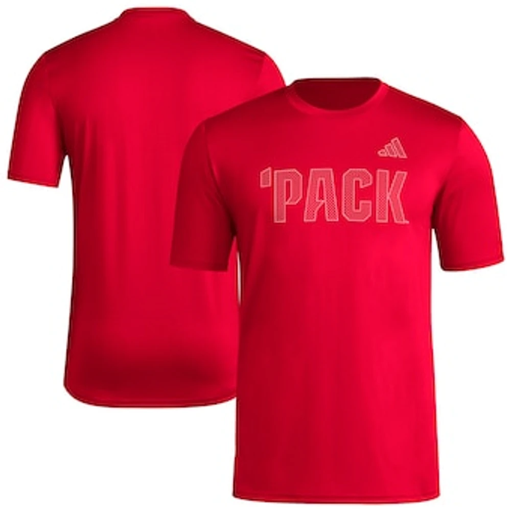 Men's adidas Red NC State Wolfpack Locker Local Impression AEROREADY T-Shirt