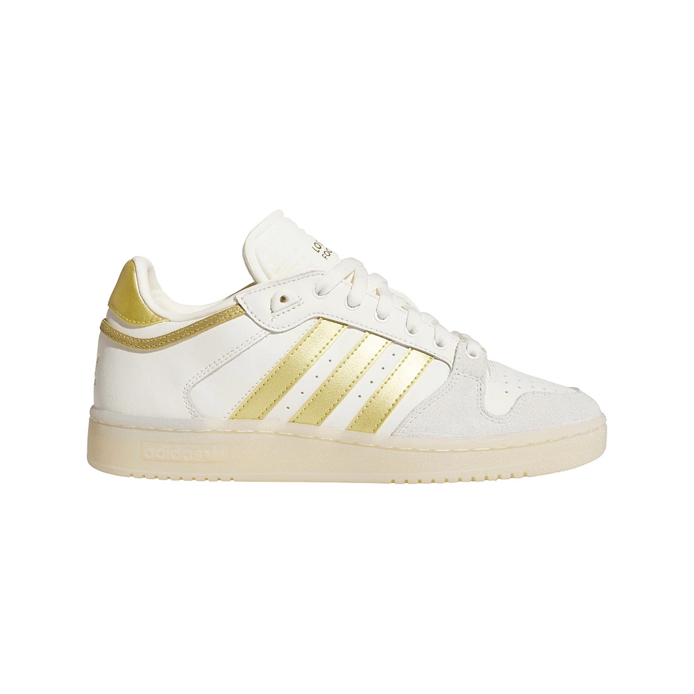 Men's adidas Originals White/Gold LAFC Centennial 85 Low Basketball Shoes