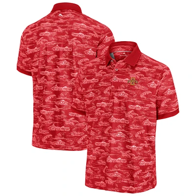 Men's Tommy Bahama Cardinal Iowa State Cyclones Sport Bay View IslandZone Polo