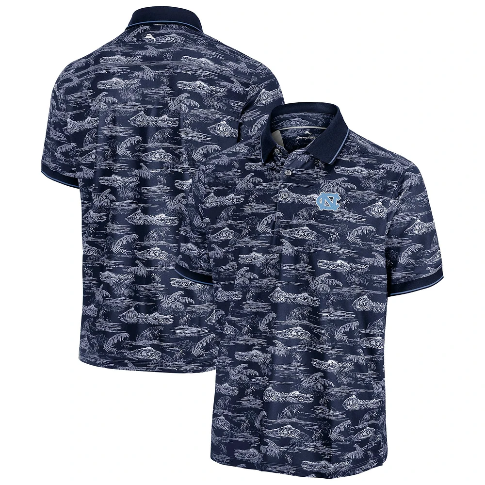 Men's Tommy Bahama Light Blue North Carolina Tar Heels Sport Bay View IslandZone Polo