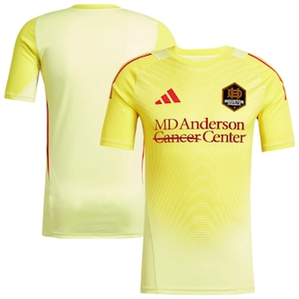 Men's adidas Yellow Houston Dynamo FC 2025 Goalkeeper Jersey