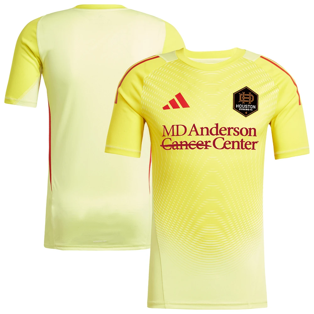 Men's adidas Yellow Houston Dynamo FC 2025 Goalkeeper Jersey