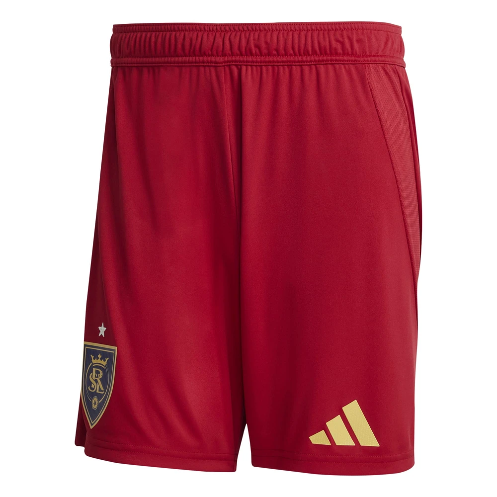 Men's adidas Red Real Salt Lake Away 2025 Grid City Authentic Shorts