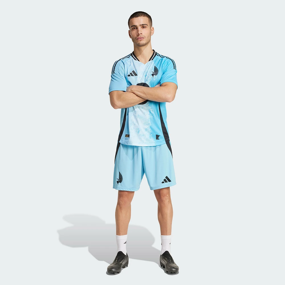 Men's adidas Blue Minnesota United FC Away 2025 CONVERGENCE Authentic Shorts