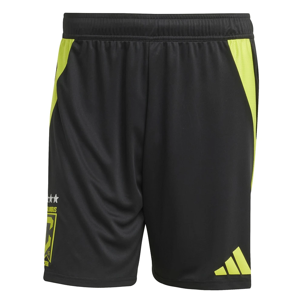 Men's adidas Black Columbus Crew Away 2025 The Goosebumps Kit Authentic Shorts