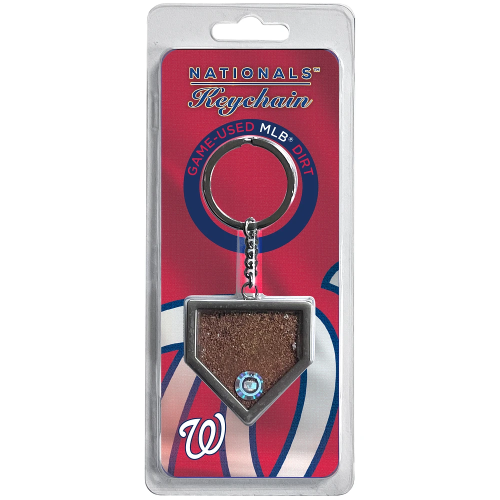 Washington Nationals Dirt Key Chain - Filled with Game-Used Dirt from a Home Game